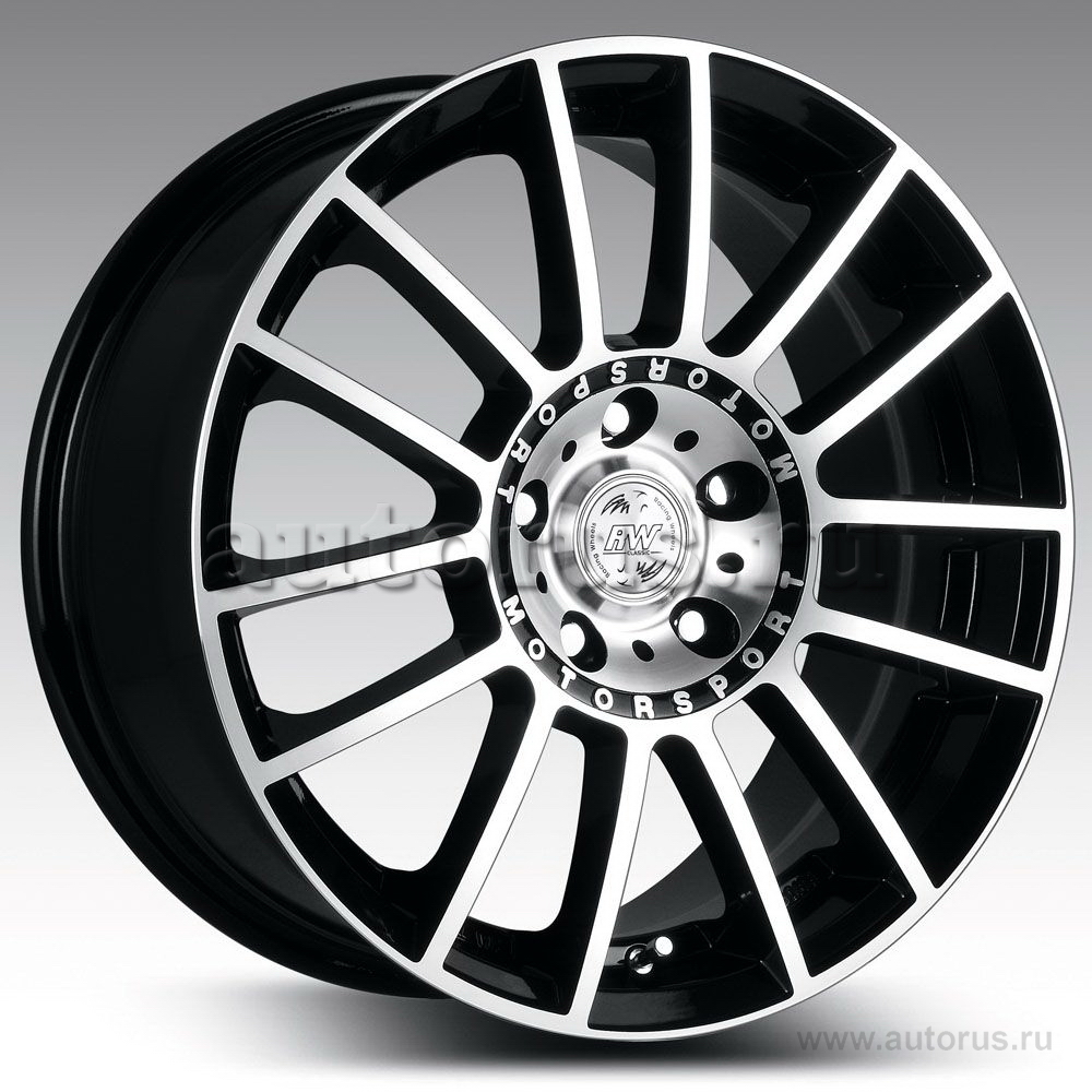 Диск литой R16 7J 5x114.3/67.1 ET40 RACING WHEELS Classic H-408 BK F/P 86000795788